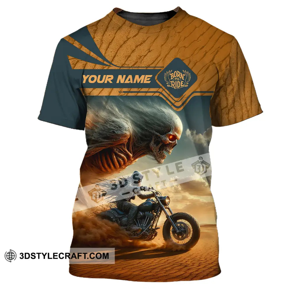 Unisex Shirt - Custom Born To Ride Riding Lover Shirt T-Shirt / S T-shirt