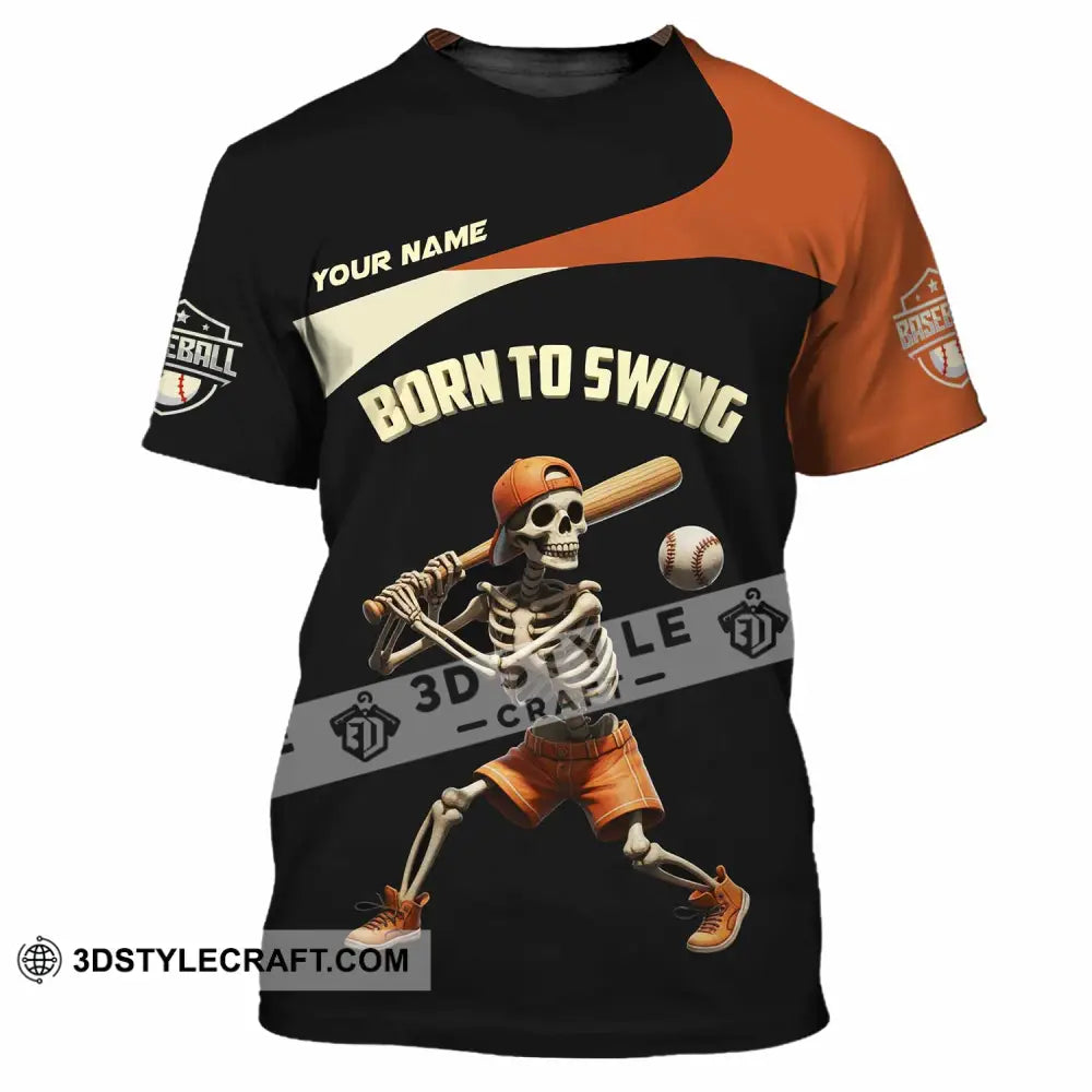 Unisex Shirt Custom Born To Swing Baseball Shirt T Shirt / S T shirt