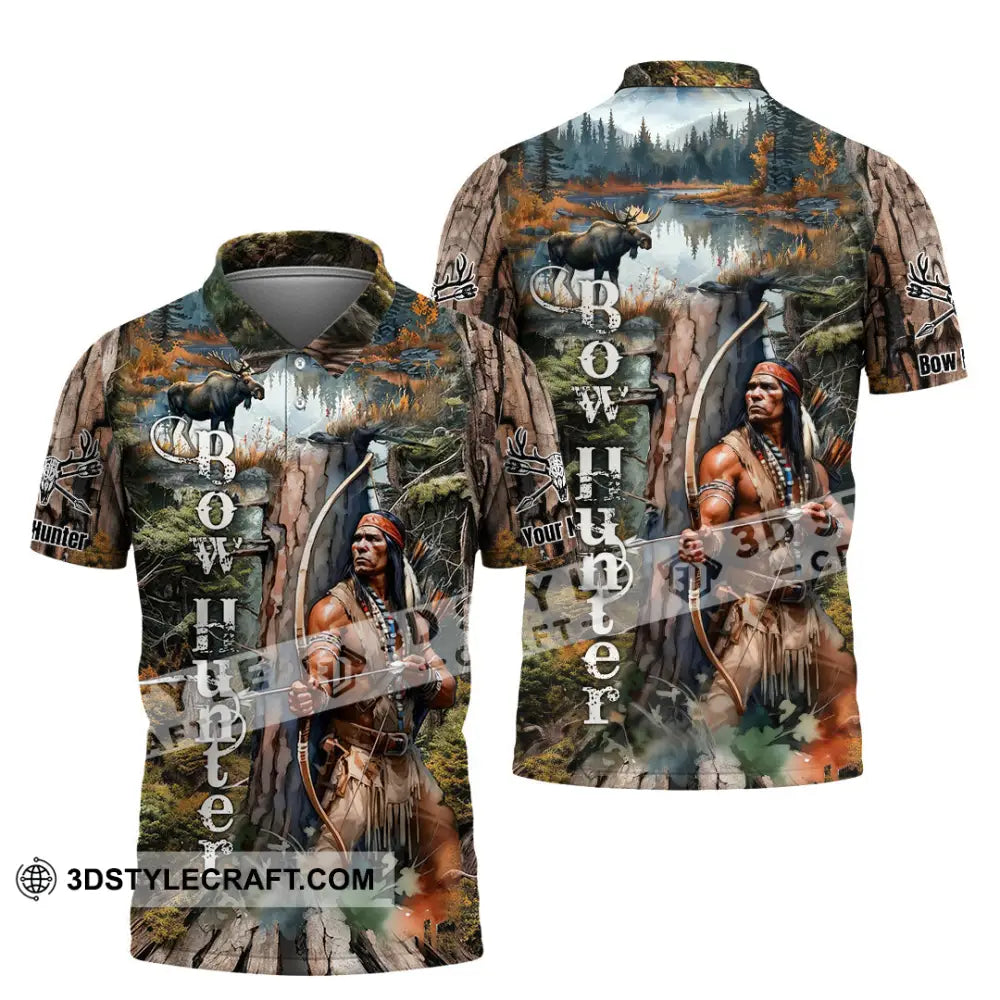 Unisex Shirt - Custom Bow Hunter Shirt Polo Shirt / S T-shirt