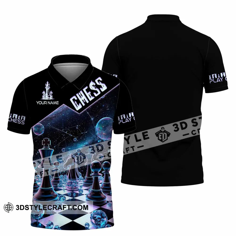 Unisex Shirt - Custom Chess Galaxy Sport Shirt Polo Shirt / S T-shirt