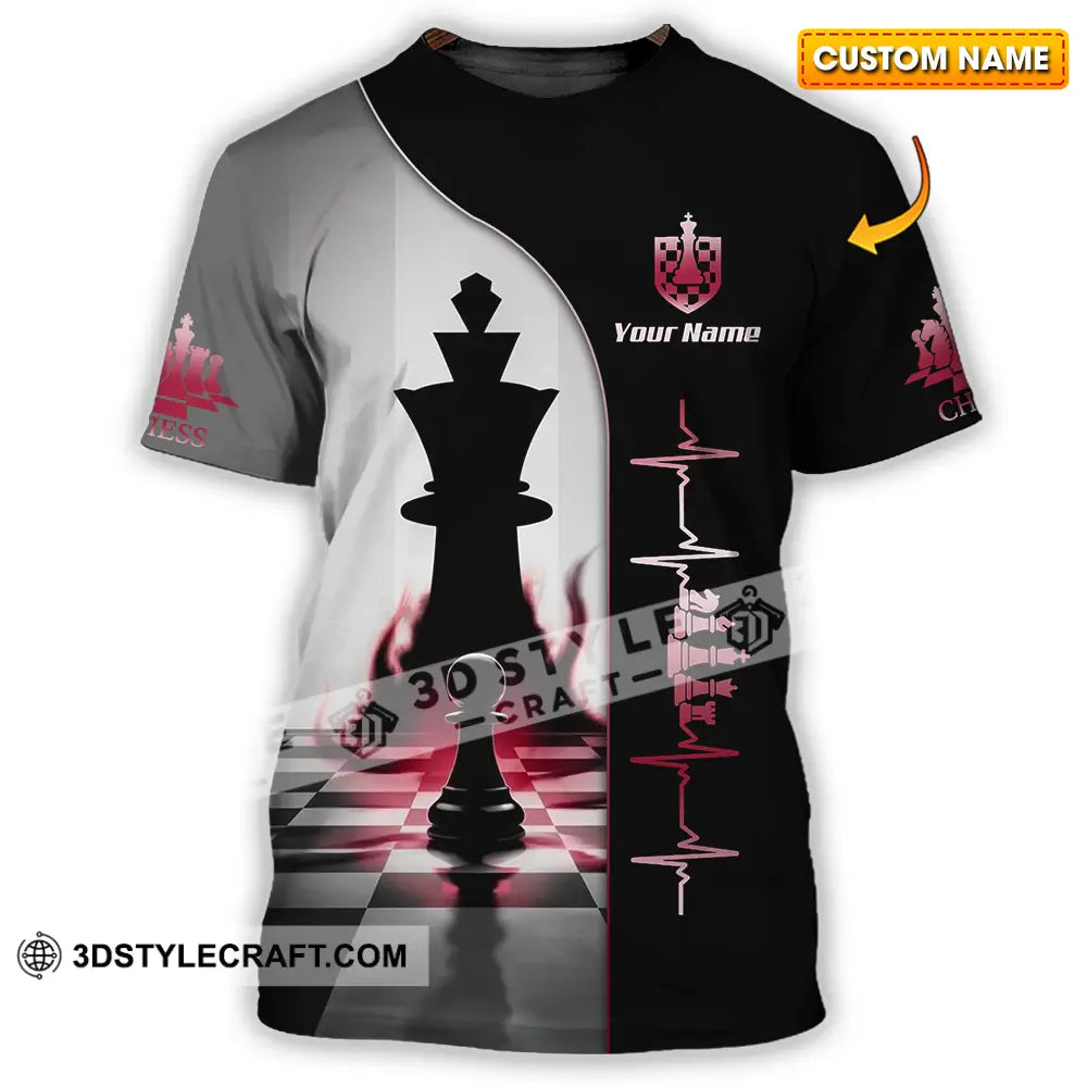 Unisex Shirt - Custom Chess Heartbeat Lover Shirt T-shirt