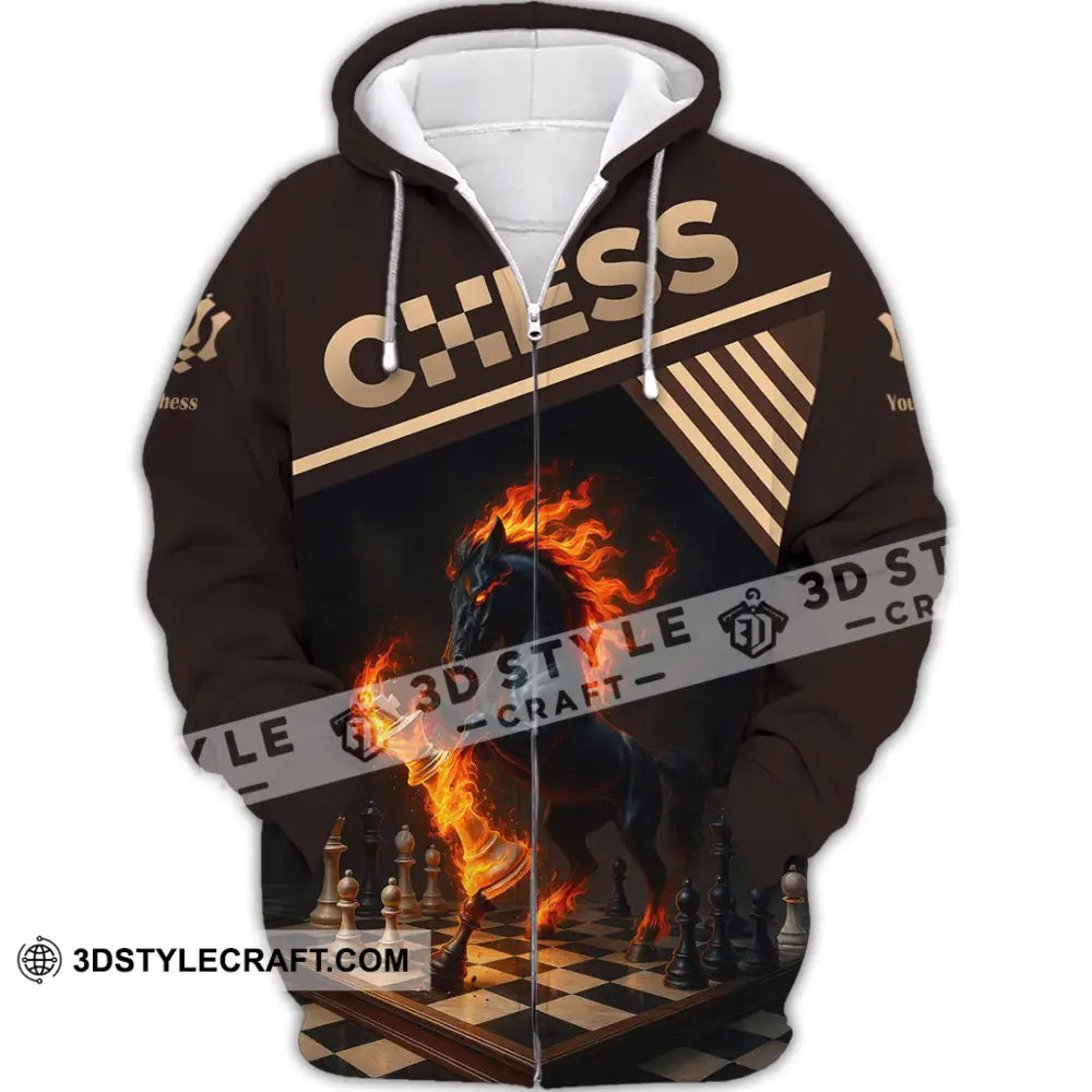 Unisex Shirt - Custom Chess Sport Shirt Zipper Hoodie / S T-shirt
