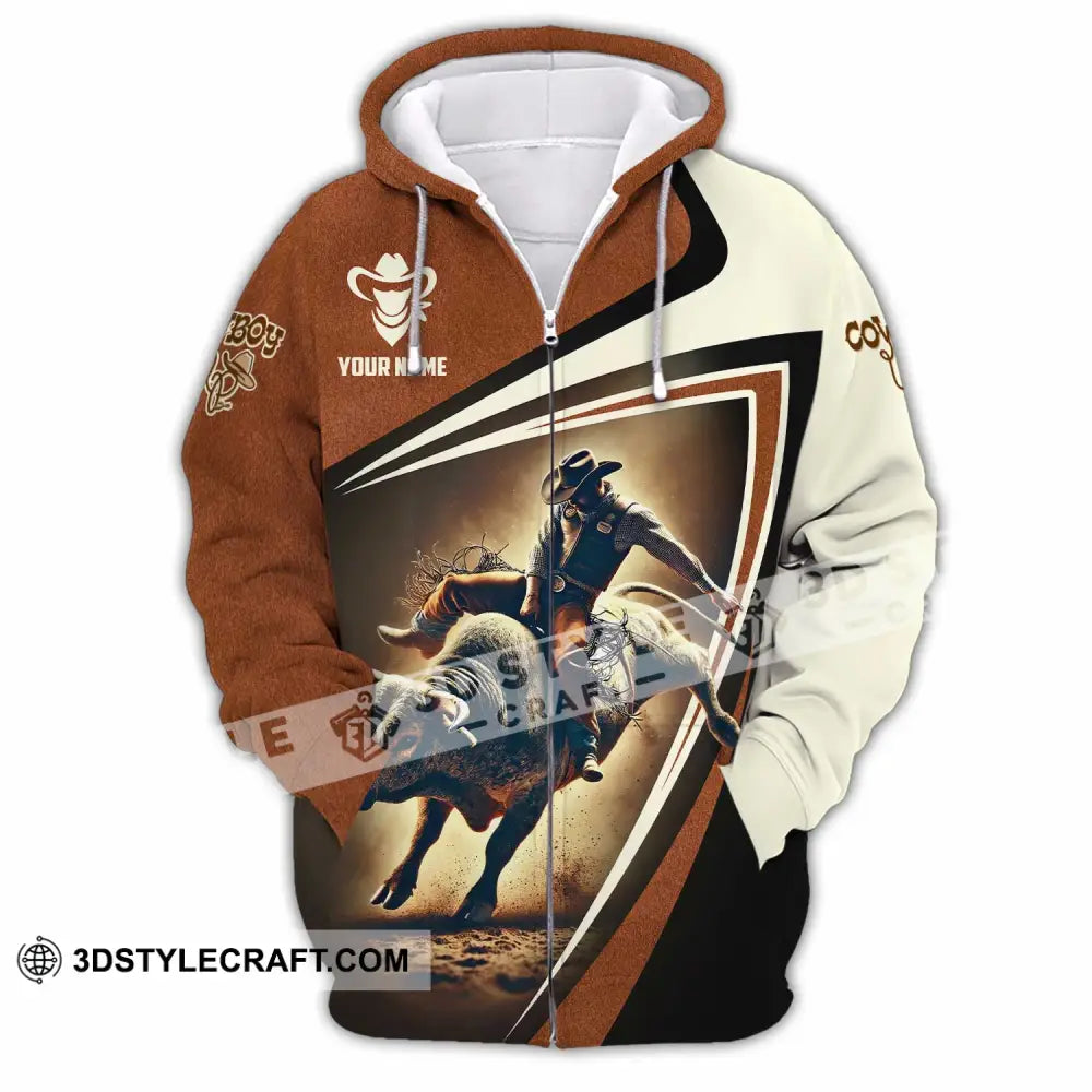 Unisex Shirt - Custom Cowboy Shirt Zipper Hoodie / S T-shirt