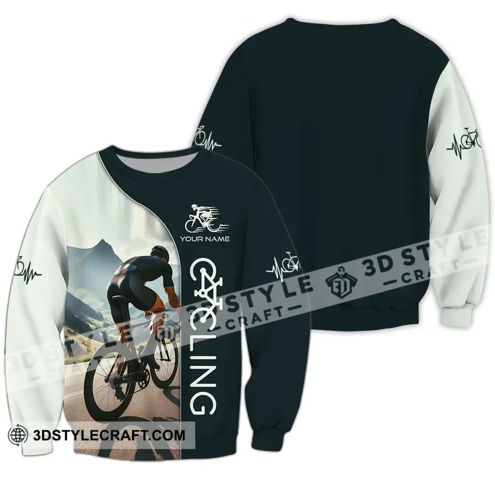 Unisex Shirt - Custom Cycling Lover Shirt Long Sleeve / S T-shirt