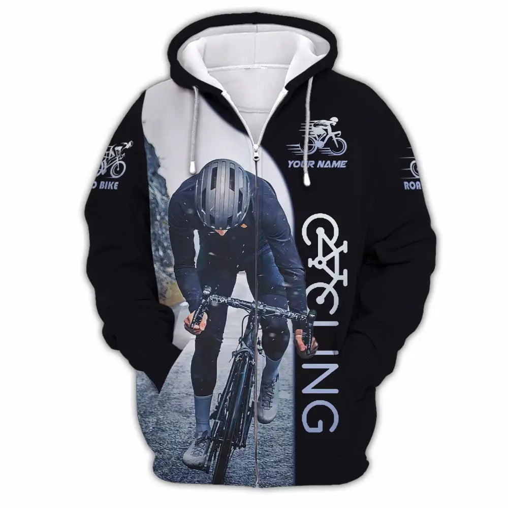 Unisex Shirt - Custom Cycling Player Shirt Zipper Hoodie / S T-shirt