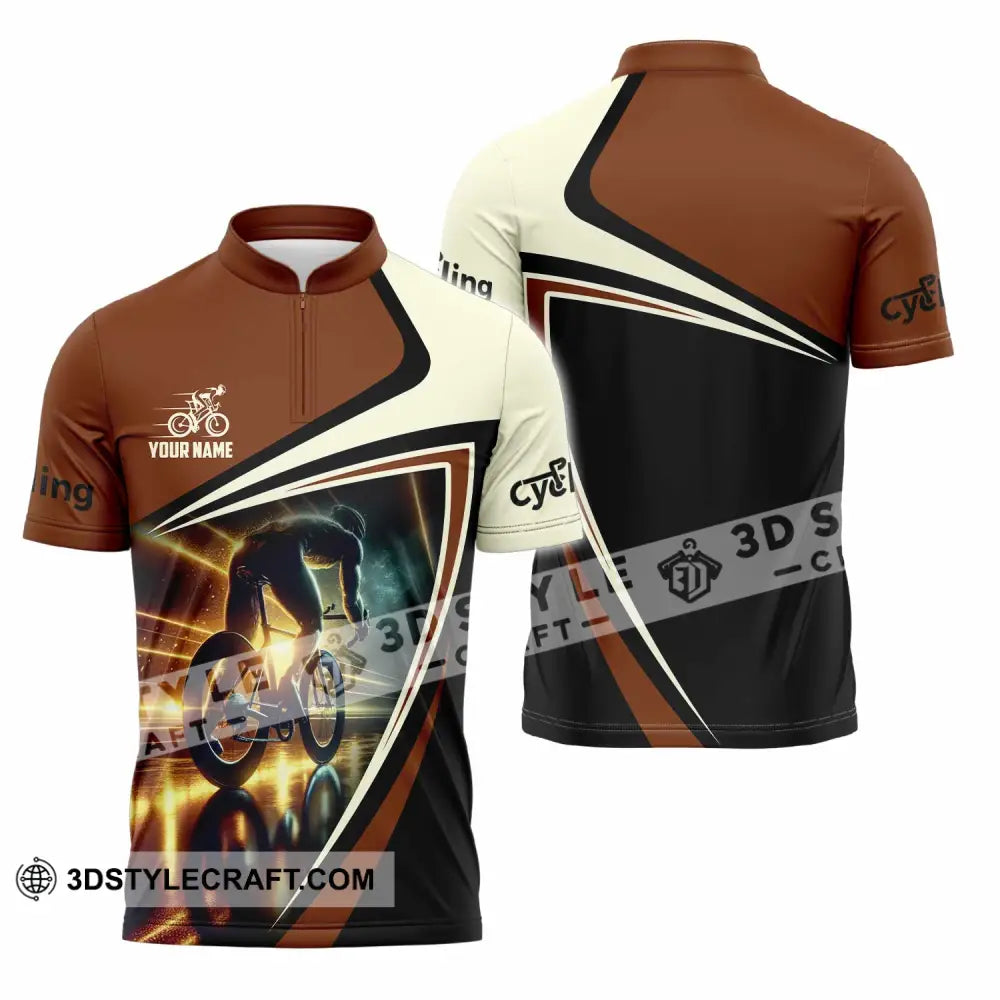 Unisex Shirt Custom Cycling Shirt Zipper Polo Shirt / S T shirt