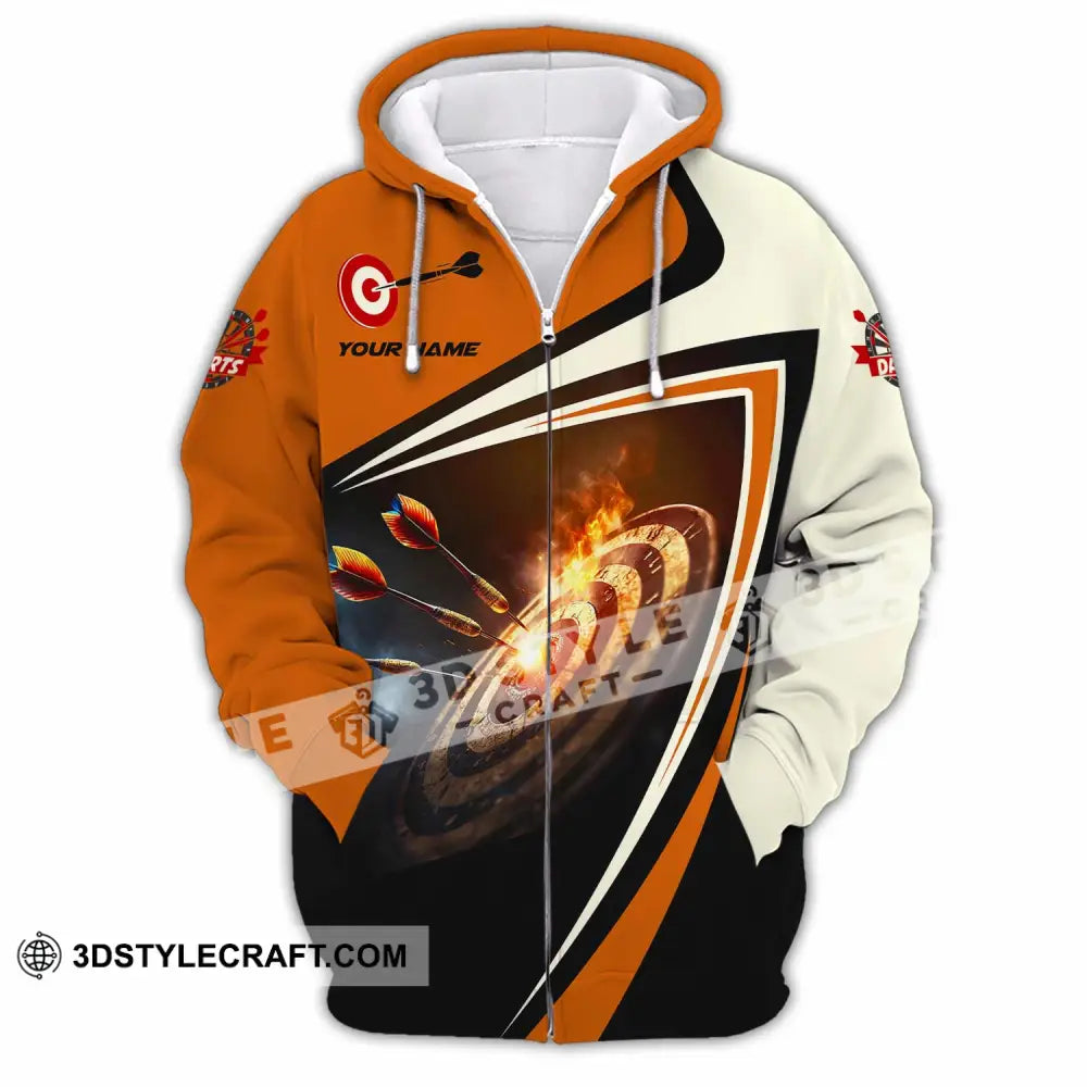 Unisex Shirt - Custom Dart Lover Sport Shirt Zipper Hoodie / S T-shirt