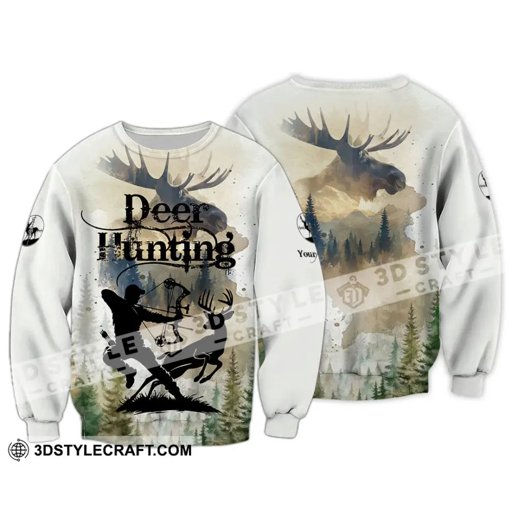 Unisex Shirt - Custom Deer Hunting Shirt Long Sleeve / S T-shirt