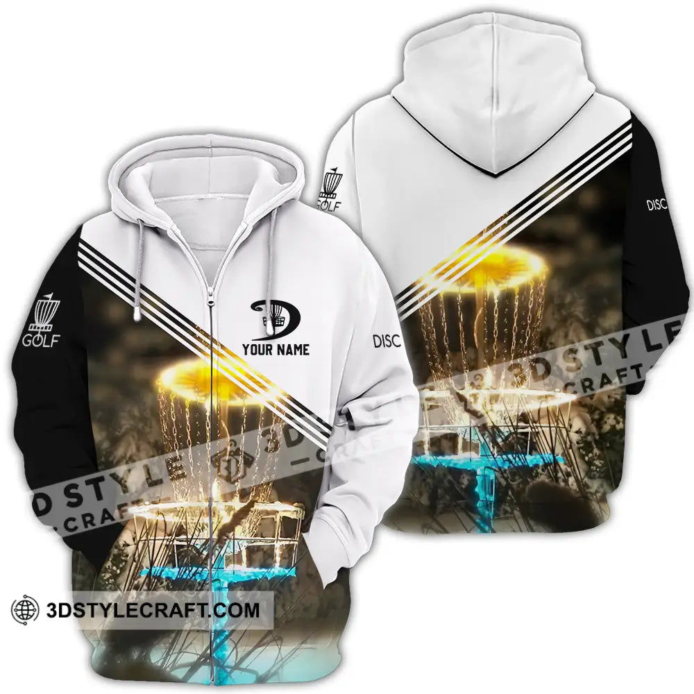 Unisex Shirt Custom Disc Golf Shirt Zipper Hoodie / S T shirt