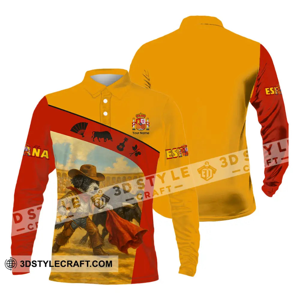 Unisex Shirt - Custom Espana Shirt Long Sleeve Polo / S T-shirt