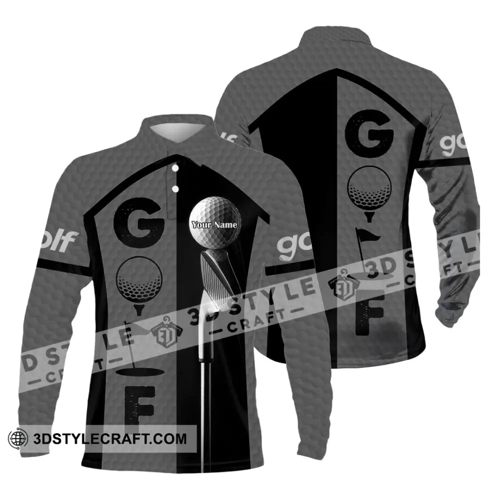 Unisex Shirt - Custom Golf Shirt Long Sleeve Polo / S T-shirt