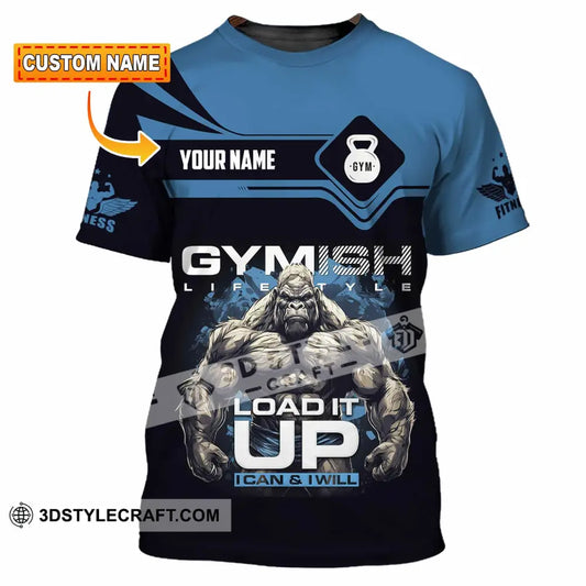 Unisex Shirt Custom Gymish Life Style Load It Up Shirt T shirt