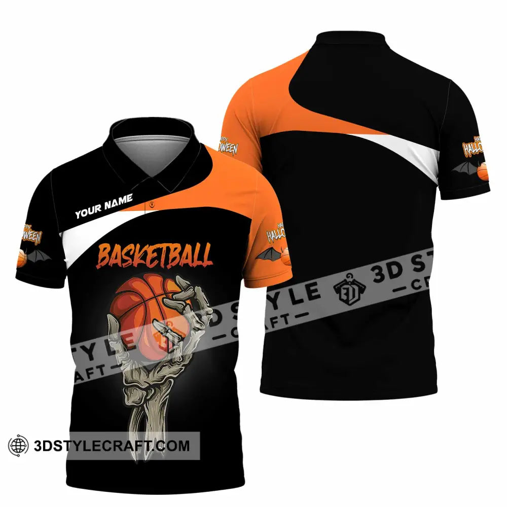 Unisex Shirt Custom Halloween Basketball Sport Shirt Polo Shirt / S T shirt