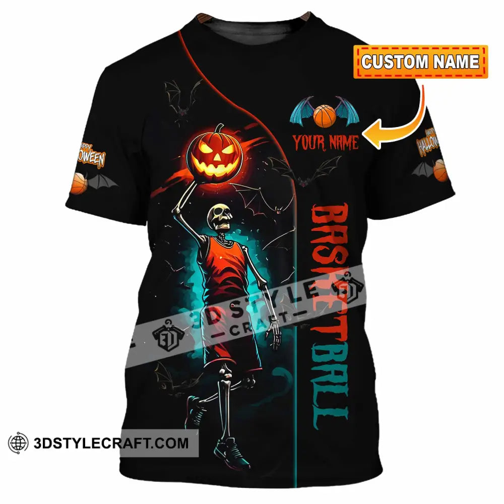 Unisex Shirt Custom Halloween Basketball Sport Shirt T shirt