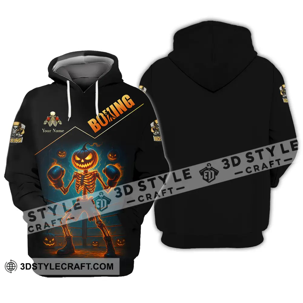 Unisex Shirt - Custom Halloween Boxing Lover Sport Shirt Hoodie / S T-shirt