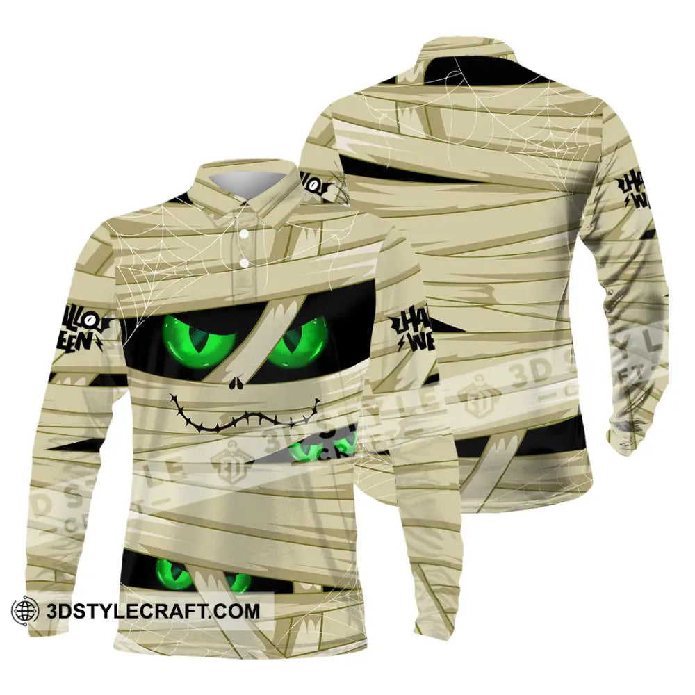 Unisex Shirt Custom Halloween Design Shirt Long Sleeve Polo / S T shirt