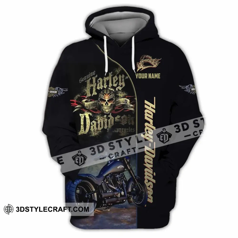 Unisex Shirt - Custom Harley Davidson Shirt Hoodie / S T-shirt