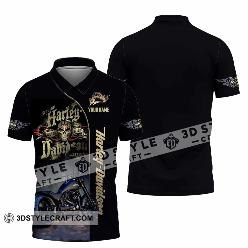 Unisex Shirt - Custom Harley Davidson Shirt Polo Shirt / S T-shirt