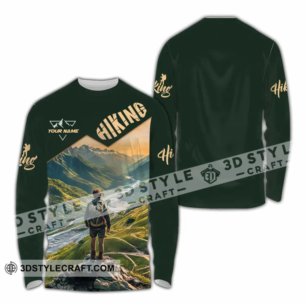 Unisex Shirt - Custom Hiking Shirt Long Sleeve Shirt / S T-shirt