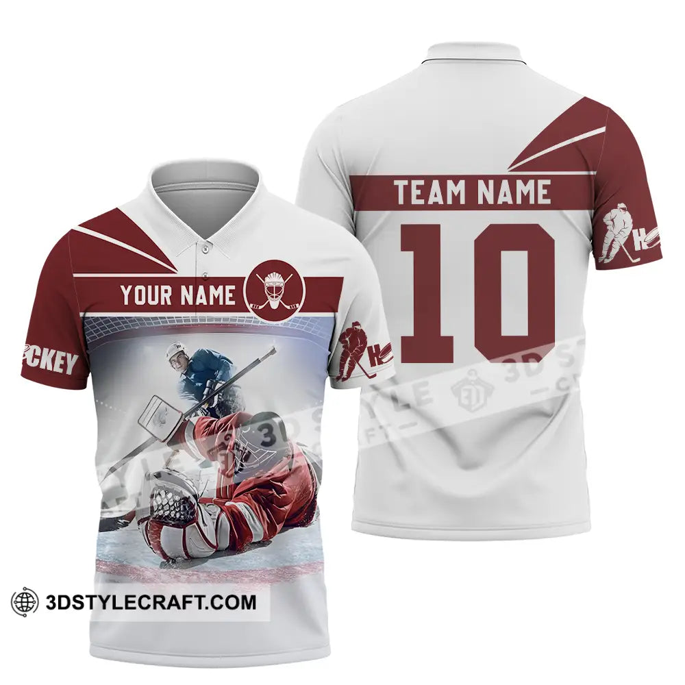 Unisex Shirt - Custom Hockey Shirt Polo Shirt / S T-shirt