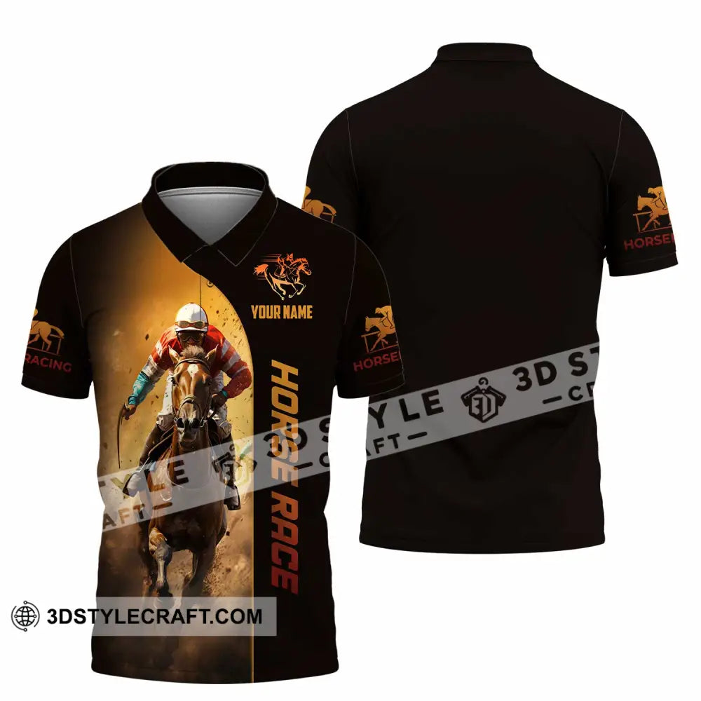 Unisex Shirt Custom Horse Race Shirt Polo Shirt / S T shirt