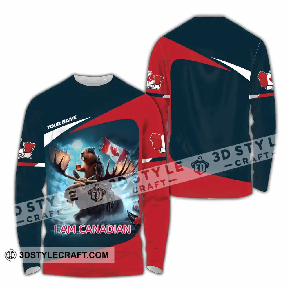 Unisex Shirt - Custom I Am Canadian Shirt Long Sleeve Shirt / S T-shirt