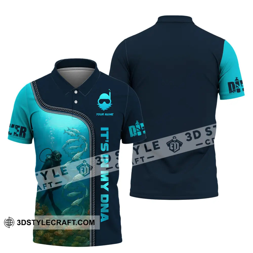 Unisex Shirt - Custom It Is In My DNA Shirt For Diver Polo Shirt / S T-shirt