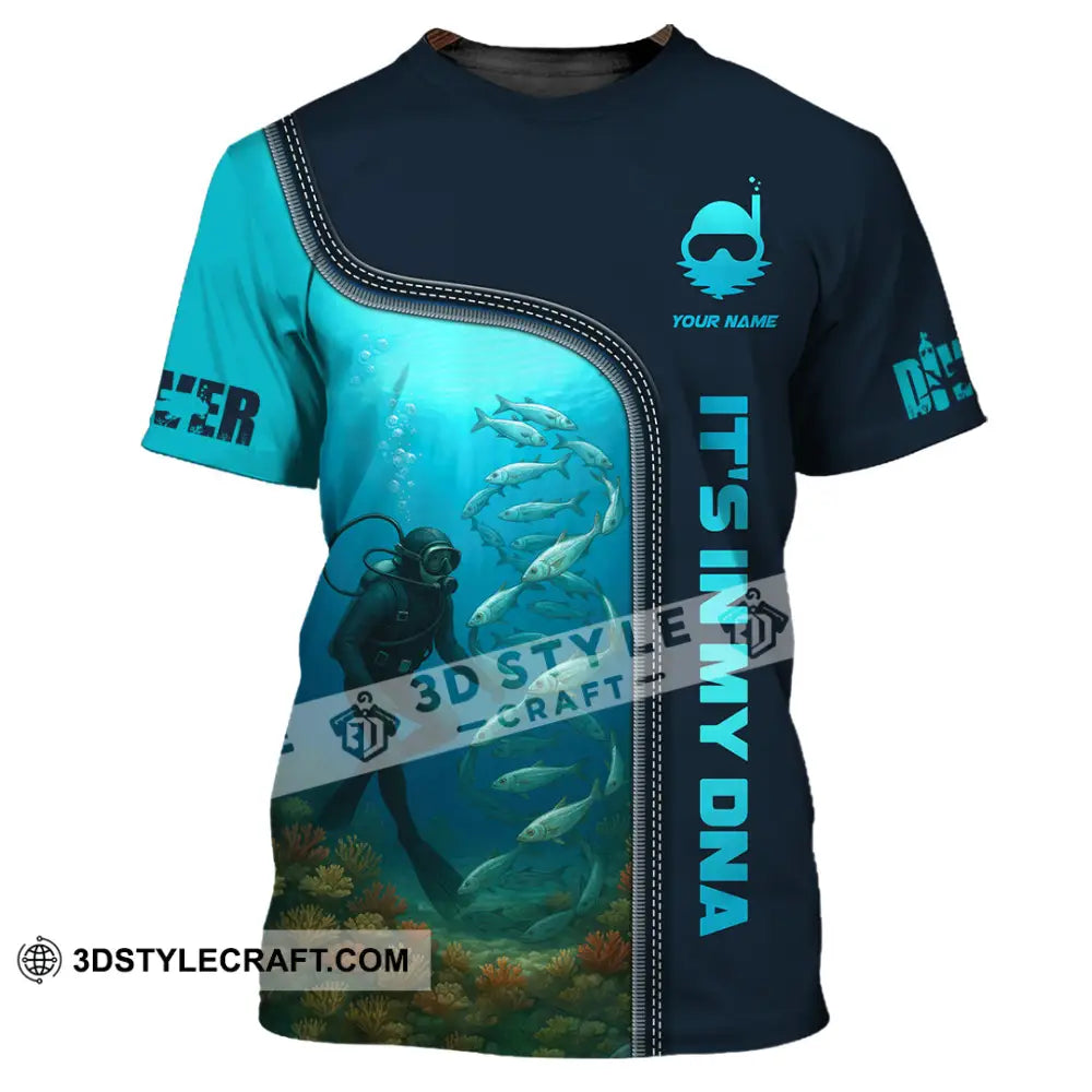 Unisex Shirt - Custom It Is In My DNA Shirt For Diver T-Shirt / S T-shirt
