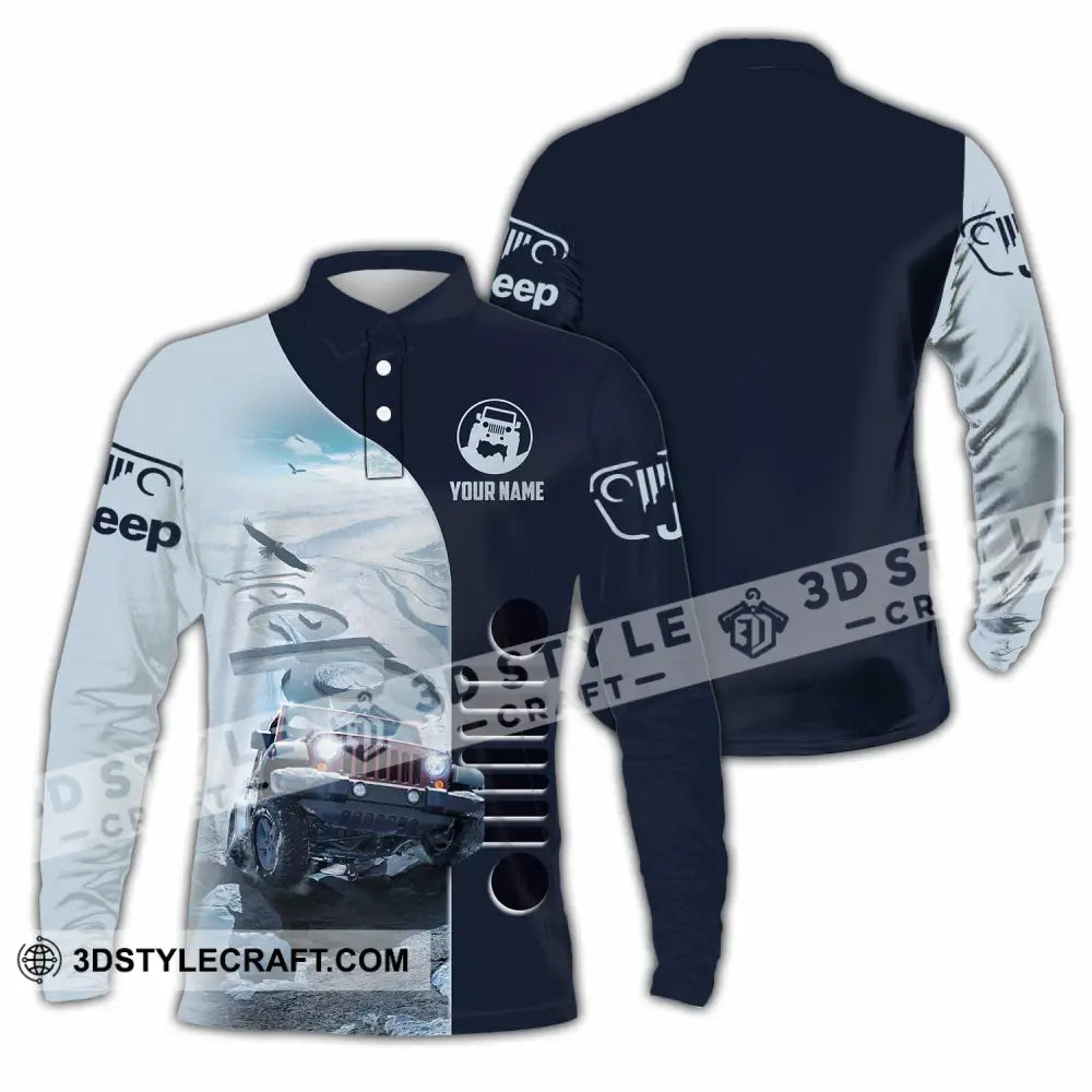 Unisex Shirt - Custom Jeep Car Sport Shirt Long Sleeve Polo / S T-shirt