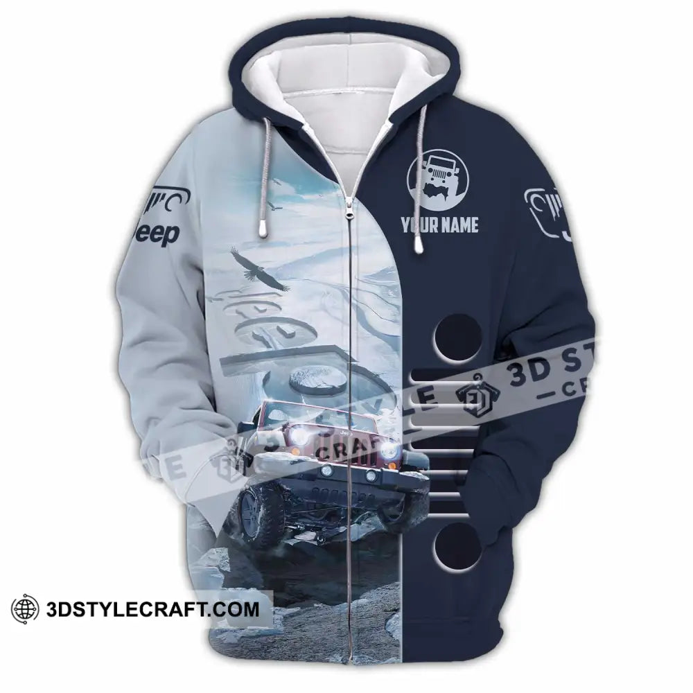 Unisex Shirt - Custom Jeep Car Sport Shirt Zipper Hoodie / S T-shirt