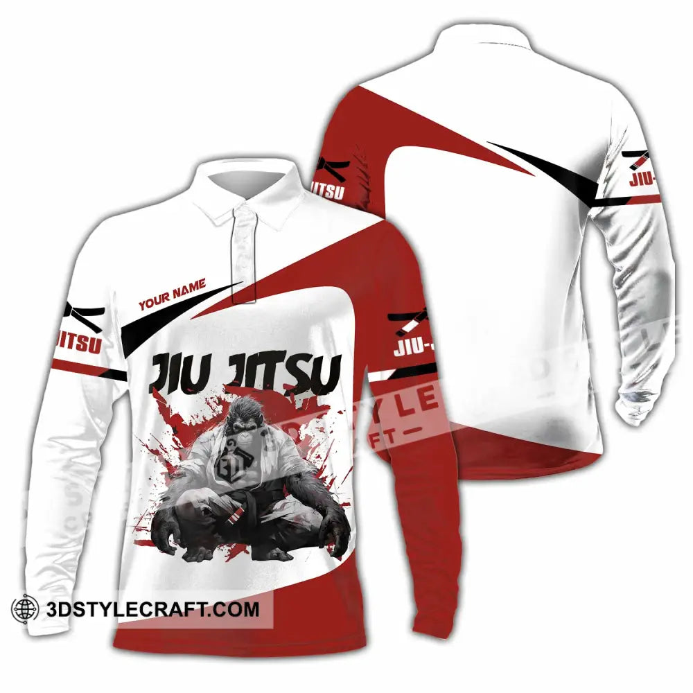 Unisex Shirt Custom Jiu Jitsu Shirt Long Sleeve Polo / S T shirt