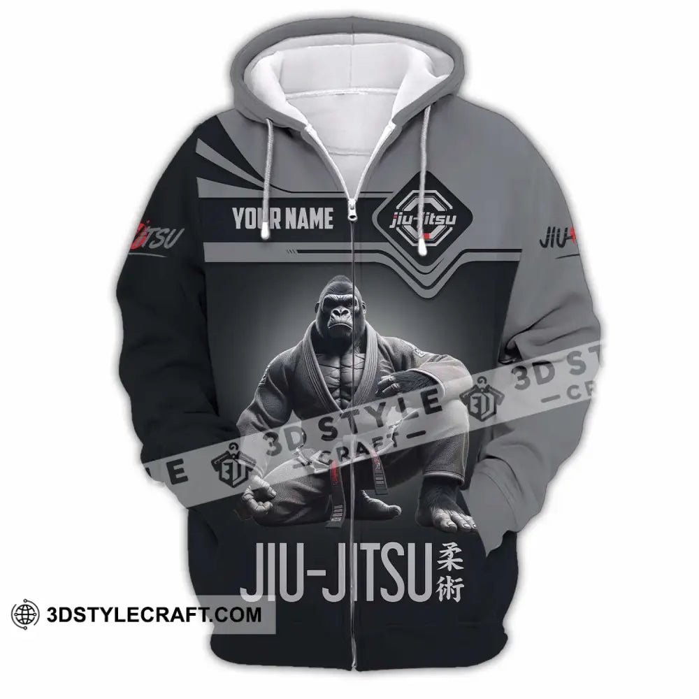 Unisex Shirt - Custom Jiu Jitsu Sport Shirt Zipper Hoodie / S T-shirt