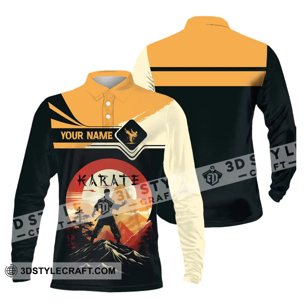 Unisex Shirt Custom Karate Shirt Long Sleeve Polo / S T shirt