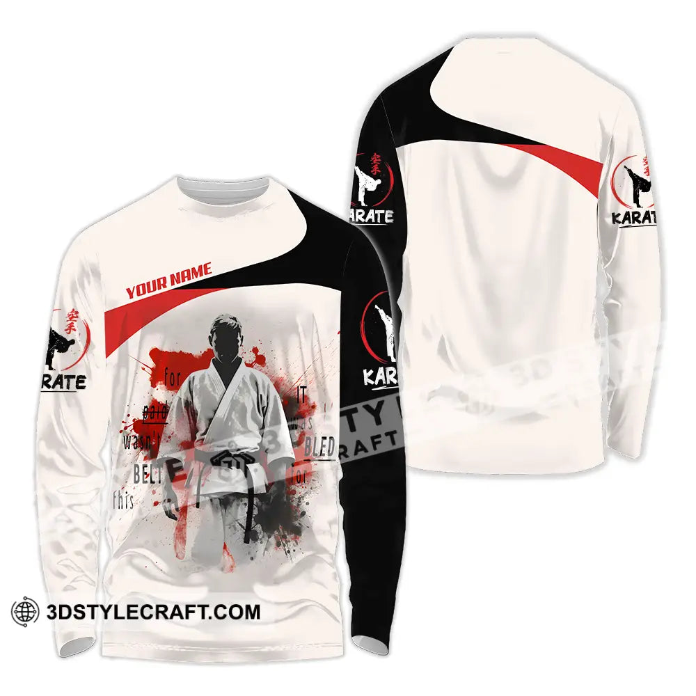 Unisex Shirt - Custom Karate Player Shirt Long Sleeve Shirt / S T-shirt