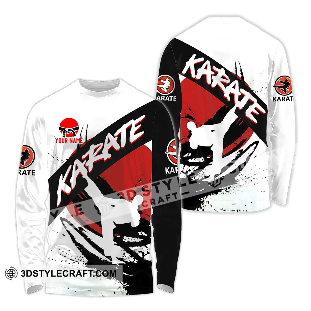 Unisex Shirt - Custom Karate Sport Shirt Long Sleeve Shirt / S T-shirt