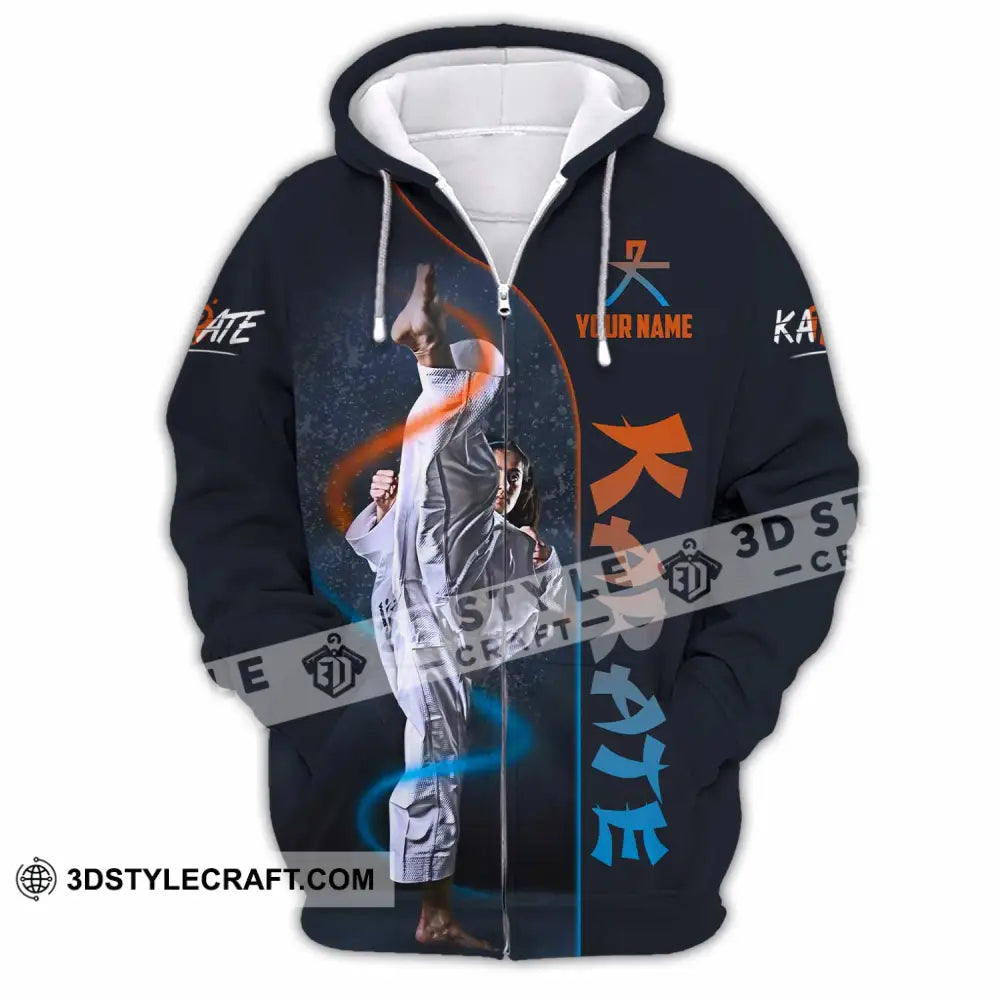 Unisex Shirt - Custom Karate Shirt Zipper Hoodie / S T-shirt