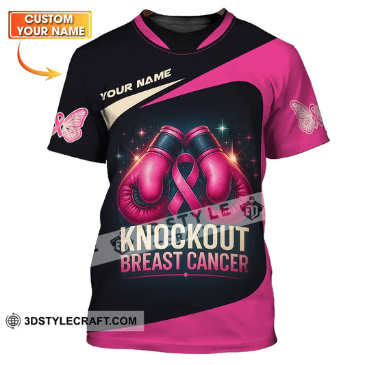 Unisex Shirt Custom Knock Out Breast Cancer Shirt T shirt