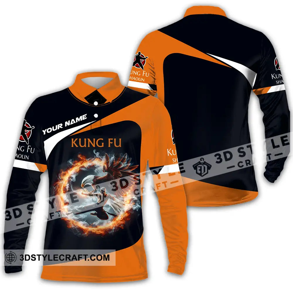Unisex Shirt Custom Kung Fu Shirt Long Sleeve Polo / S T shirt