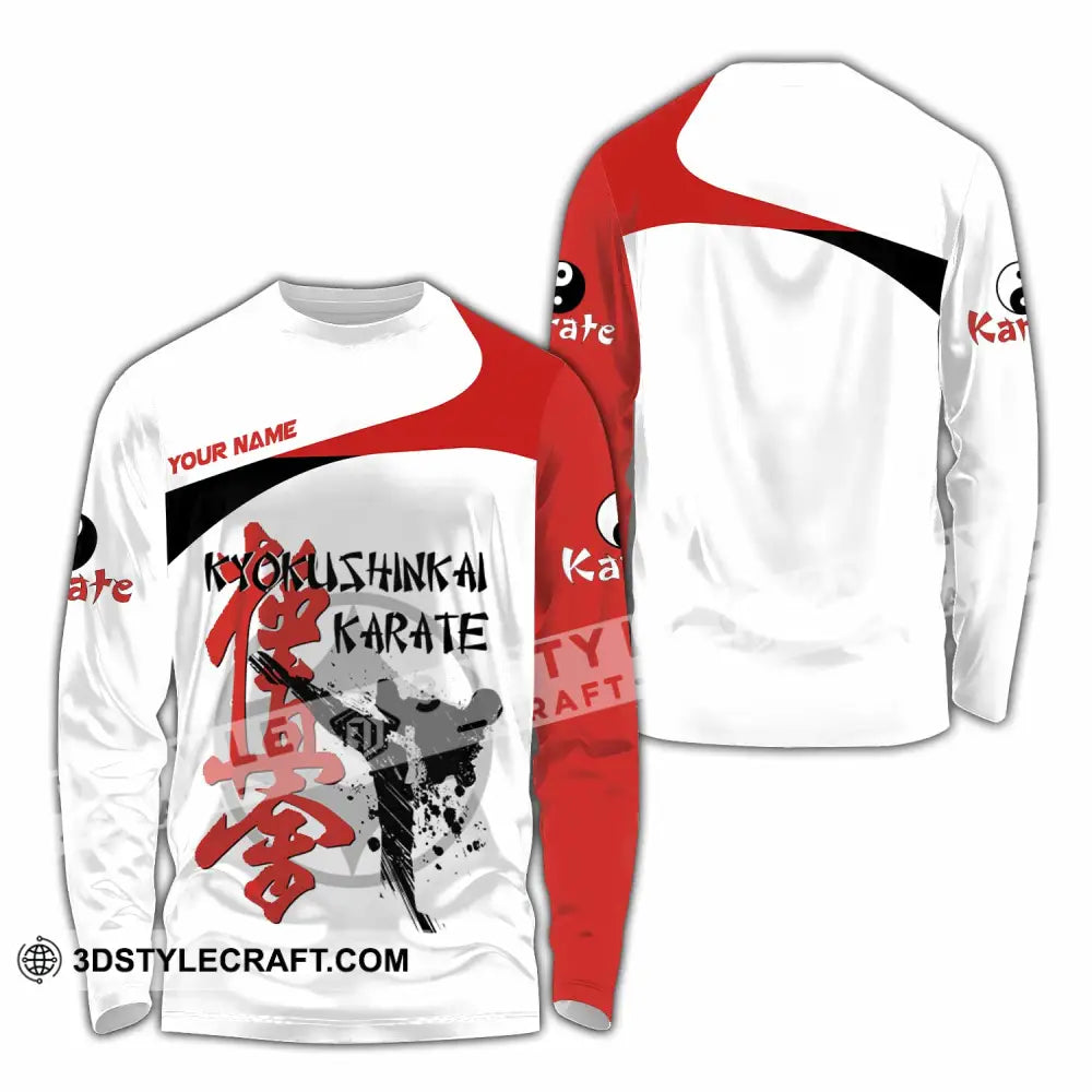 Unisex Shirt - Custom Kyokushin Karate Shirt Long Sleeve Shirt / S T-shirt
