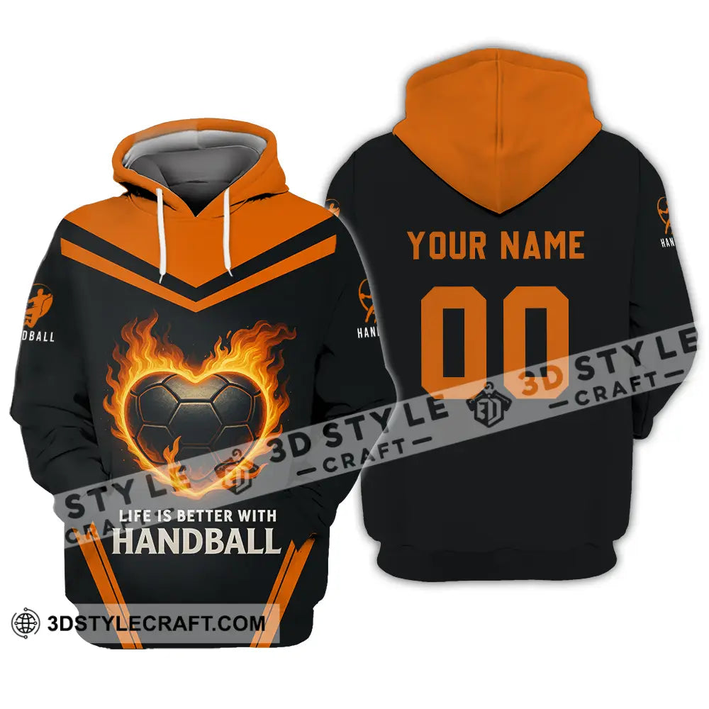 Unisex Shirt - Custom Life Is Better With Handball Shirt Hoodie / S T-shirt