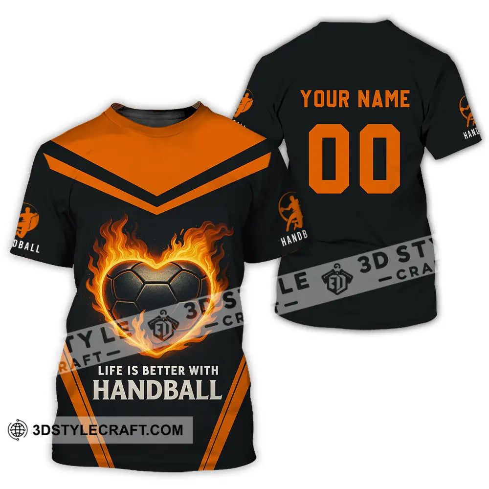 Unisex Shirt - Custom Life Is Better With Handball Shirt T-Shirt / S T-shirt