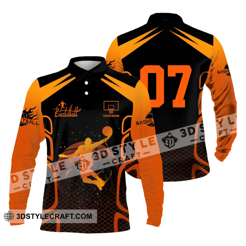 Unisex Shirt - Custom Love Basketball Shirt Long Sleeve Polo / S T-shirt