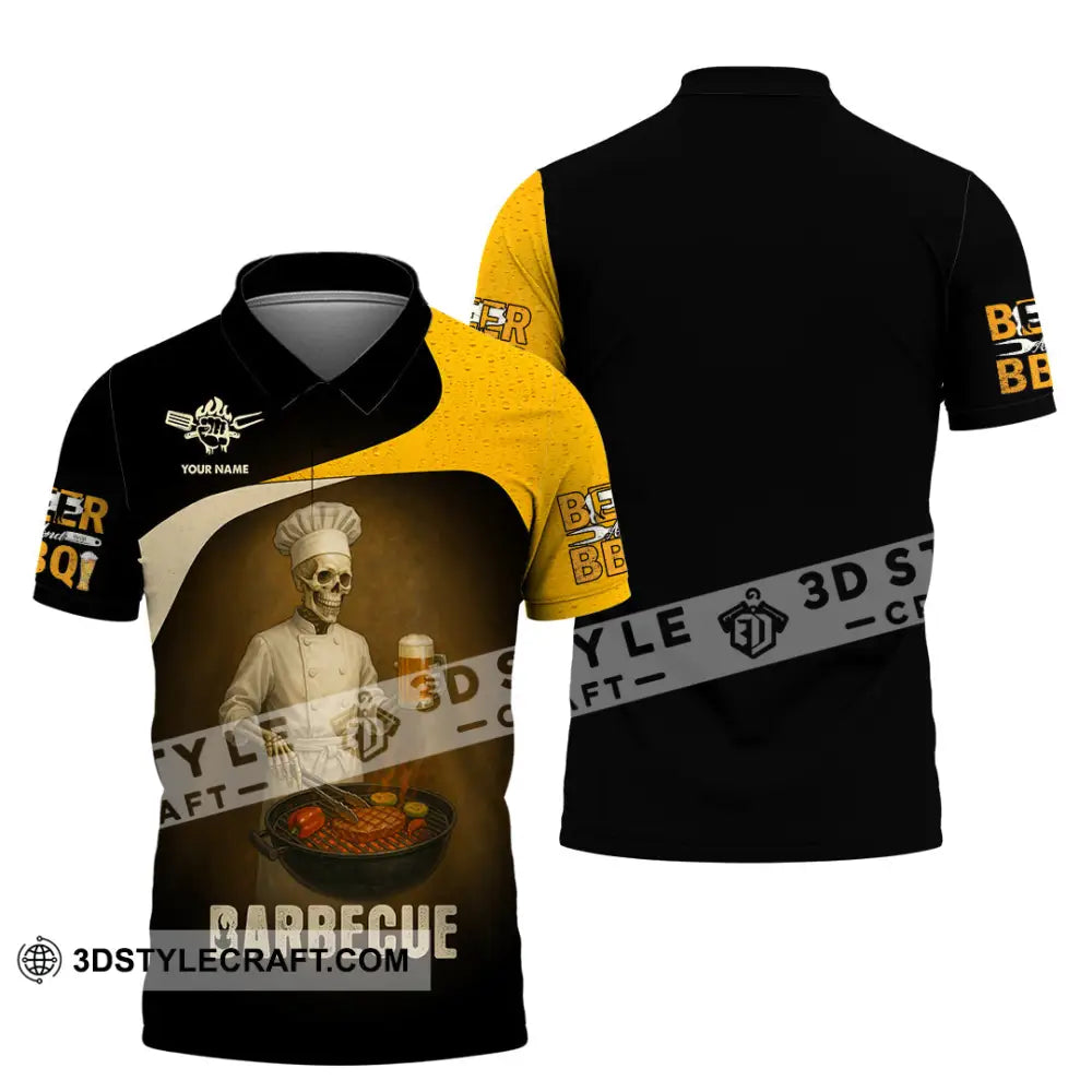 Unisex Shirt - Custom Master Chef Barbecue Shirt Polo Shirt / S T-shirt