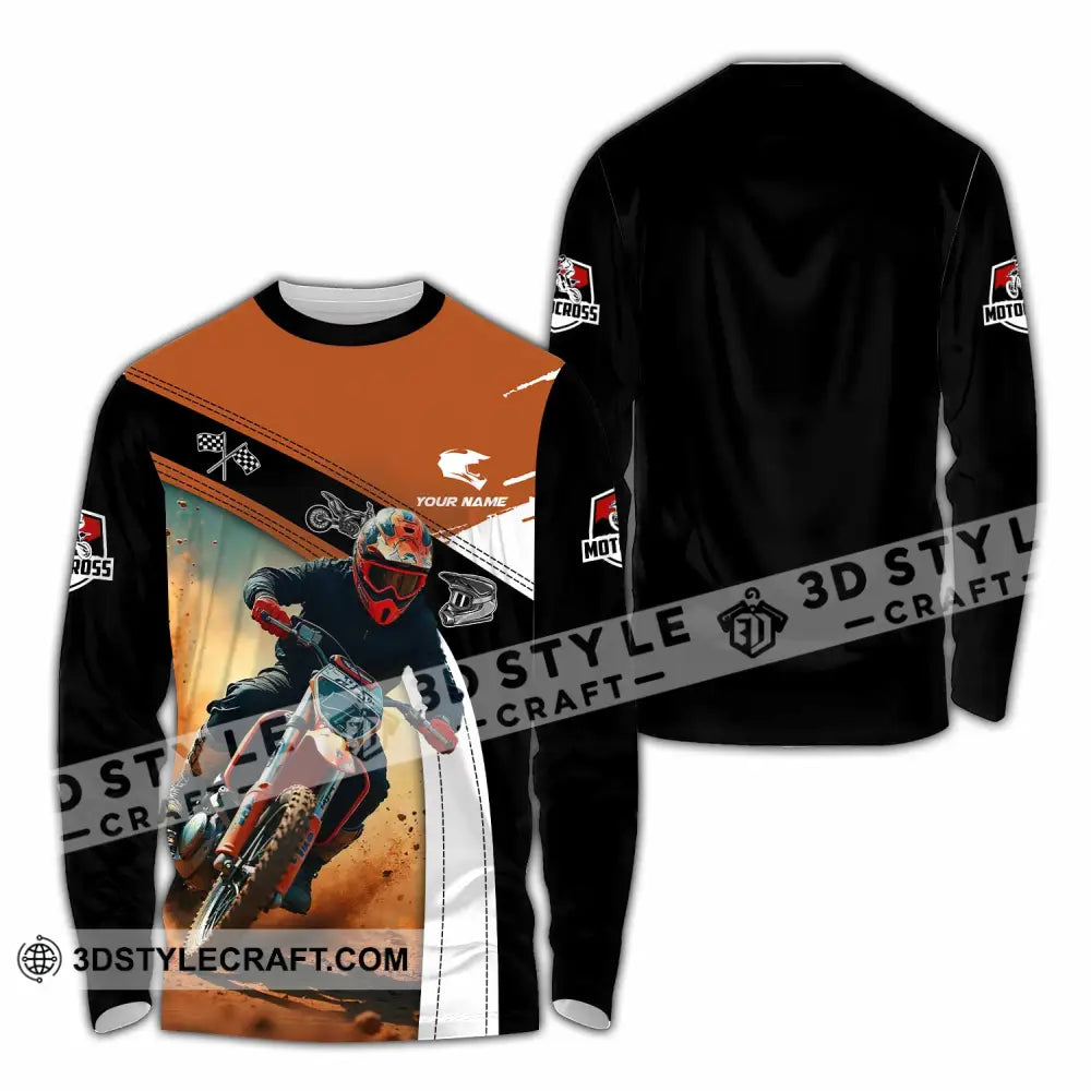 Unisex Shirt - Custom Motocross Shirt Long Sleeve Shirt / S T-shirt