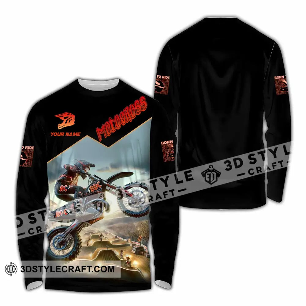 Unisex Shirt - Custom Motocross Shirt Long Sleeve Shirt / S T-shirt