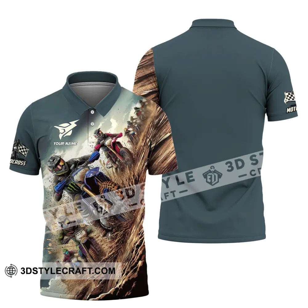 Unisex Shirt - Custom Motocross Player Shirt Polo Shirt / S T-shirt