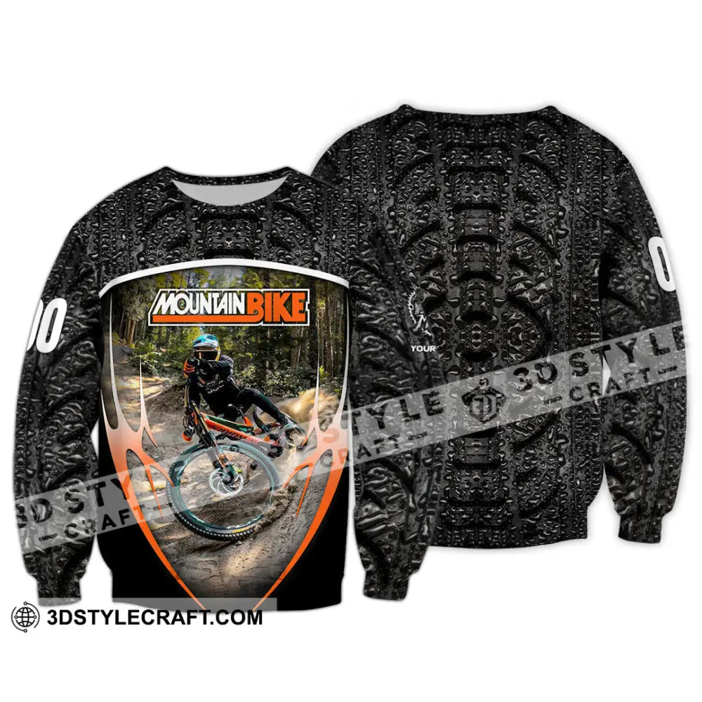 Unisex Shirt - Custom Mountain Bike Shirt Long Sleeve / S T-shirt