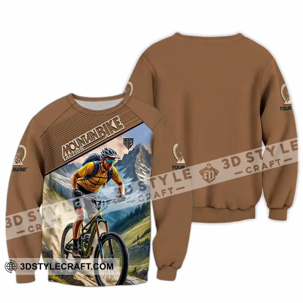 Unisex Shirt - Custom Mountain Bike Shirt Long Sleeve / S T-shirt