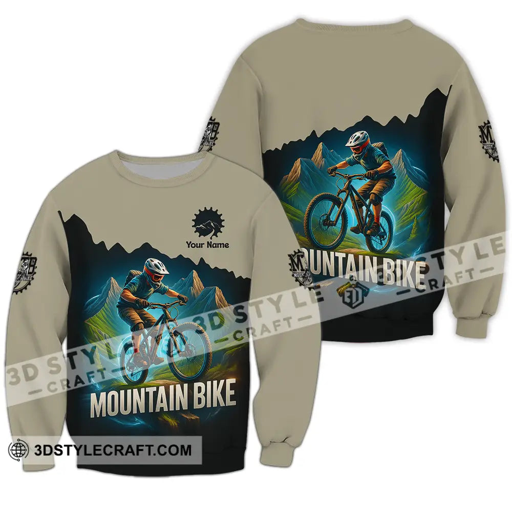 Unisex Shirt - Custom Mountain Bike Shirt Long Sleeve / S T-shirt