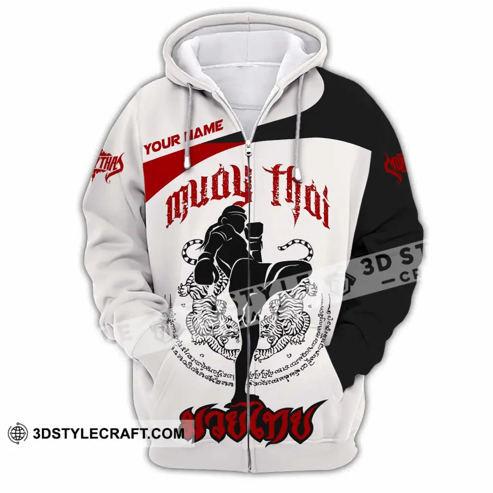 Unisex Shirt - Custom Muay Thai Shirt Zipper Hoodie / S T-shirt